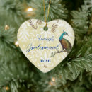 Search for white peacock christmas tree decorations For her
