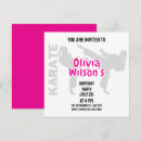 Search for taekwondo party invitations Karate