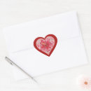 Search for red heart wedding stickers Elegant