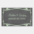 Search for chalkboard wedding stickers Chic