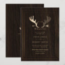 Search for antlers wedding invitations Wood