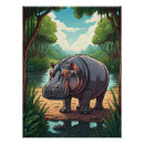 Search for hippopotamus art Wildlife