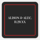 Search for red white and black stickers Simple