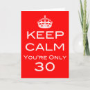 Search for keep calm and carry on birthday cards British