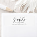 Search for grad return address labels Black and white