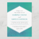 Search for teal green wedding invitations Elegant