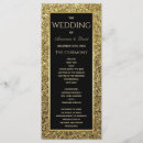 Search for black gold wedding programs Foil