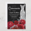 Search for quinceanera red silver Dress