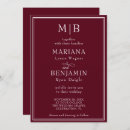 Search for burgundy border wedding invitations Gold