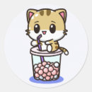 Search for drinking tea stickers Cat