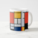 Search for red black yellow mugs Mondrian