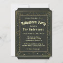 Search for gold halloween invitations Vintage