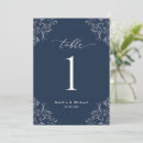 Search for dark blue wedding table cards Vintage