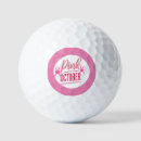 Search for breast cancer pink ribbon golf balls October