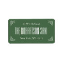 Search for green heart return address labels Cute