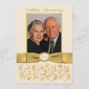 Search for 65th wedding anniversary invitations Gold