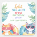 Search for splish splash stickers Pool party
