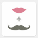 Search for trendy moustache stickers Pink