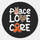 Search for orange awareness ribbon stickers Cure