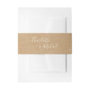Search for kraft invitation belly bands Modern