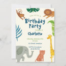 Search for one is fun birthday invitations Jungle