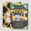 Search for 5th boy birthday invitations Zoo animals