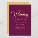 Search for fuchsia and gold wedding invitations Chic