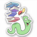 Search for funny reading stickers Bibliophile