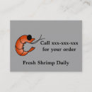Search for shrimp business cards Cute