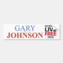 Search for gary johnson bumper stickers Party