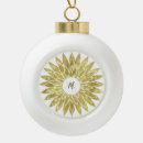 Search for flower christmas tree decorations Gold