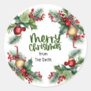 Search for christmas wreath stickers Classic