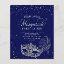 Search for navy blue masquerade party invitations Daughter