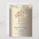 Search for floral 18th birthday invitations Roses