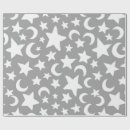 Search for crescent moons wrapping paper Pattern