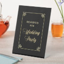 Search for gold reserved wedding signs Reception