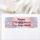 Search for red star return address labels America