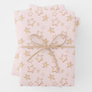 Search for pink and gold star wrapping paper Simple