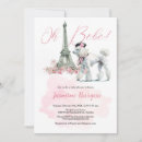 Search for french poodle baby shower invitations Paris