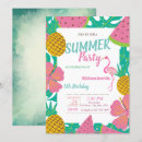 Search for palm leaf birthday invitations Summer