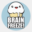 Search for funny ice cream stickers Brain freeze