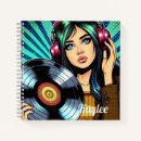 Search for pop art girl notebooks Retro