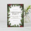 Search for red berries christmas invitations Pine branches