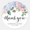 Search for blue pink wedding stickers Hydrangea