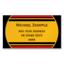 Search for black and yellow business cards Retro