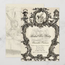 Search for mad hatter bridal shower invitations Alice in wonderland
