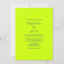 Search for neon green wedding invitations Couple