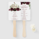 Search for fall wedding programs Burgundy