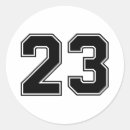 Search for twenty three stickers Number 23