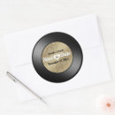 Search for music wedding stickers Vinyl record
